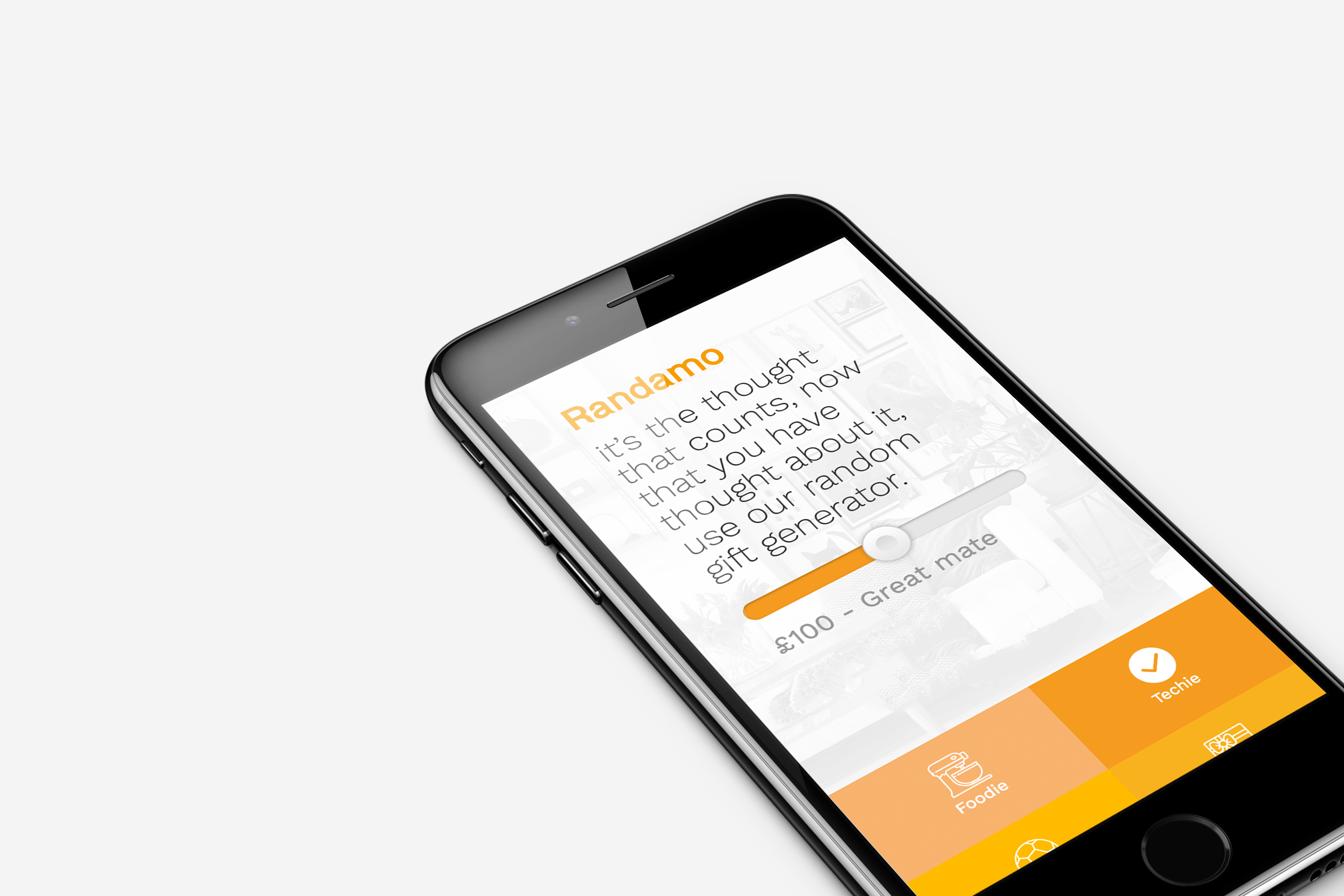 Randamo mobile website design