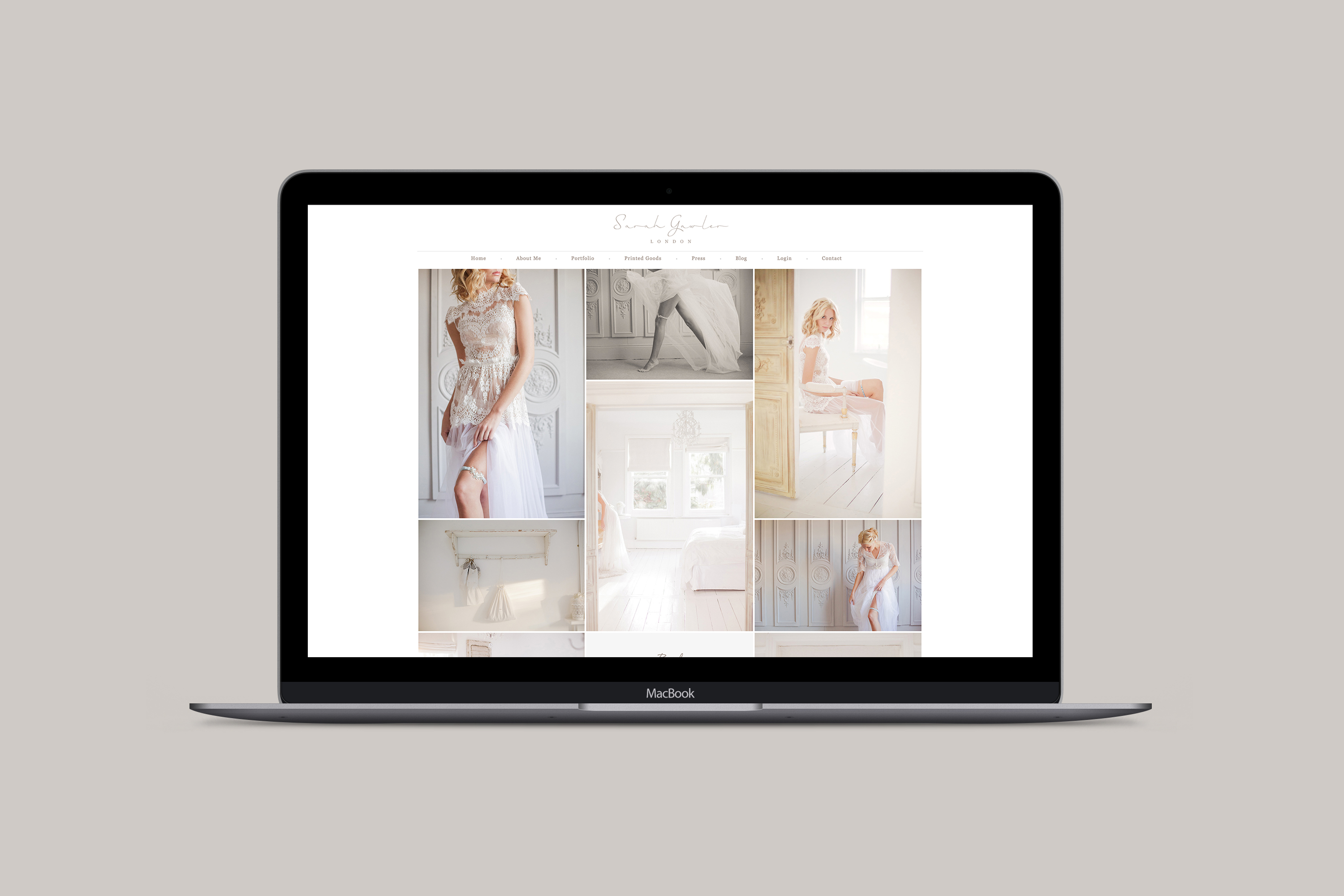 photogrpaher website portfolio page